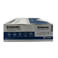 everwipe supercharged towels, flat sheeted, creped spunlace blue wipers, 250 sheet/box 12"x12.5", series 606 31 250